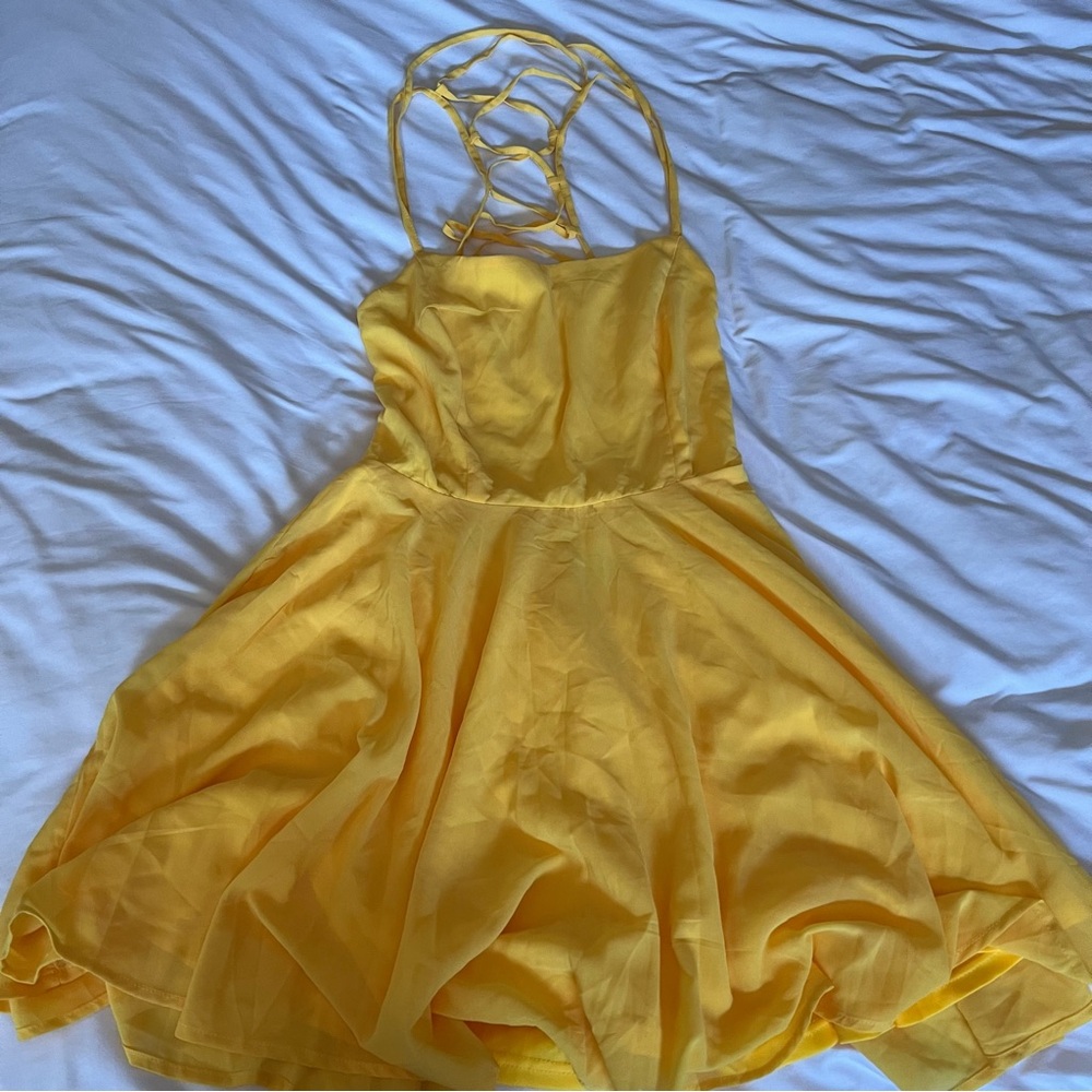 Charlotte Russe sundress with lace up back